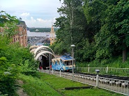 Funicular in St. Volodymyr’s Hill (Vladimir-Hill Park) in Kiev