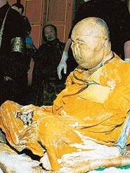 Останки буддистского монаха