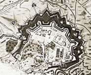 Кусок Киевской карты с Печерской крепостью