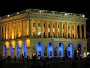 Conservatoire. Independance square in the evening, Kiev